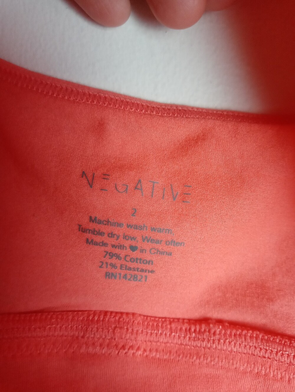 Negative Cloud Cotton Bralette Size 2 - Picture 6 of 14